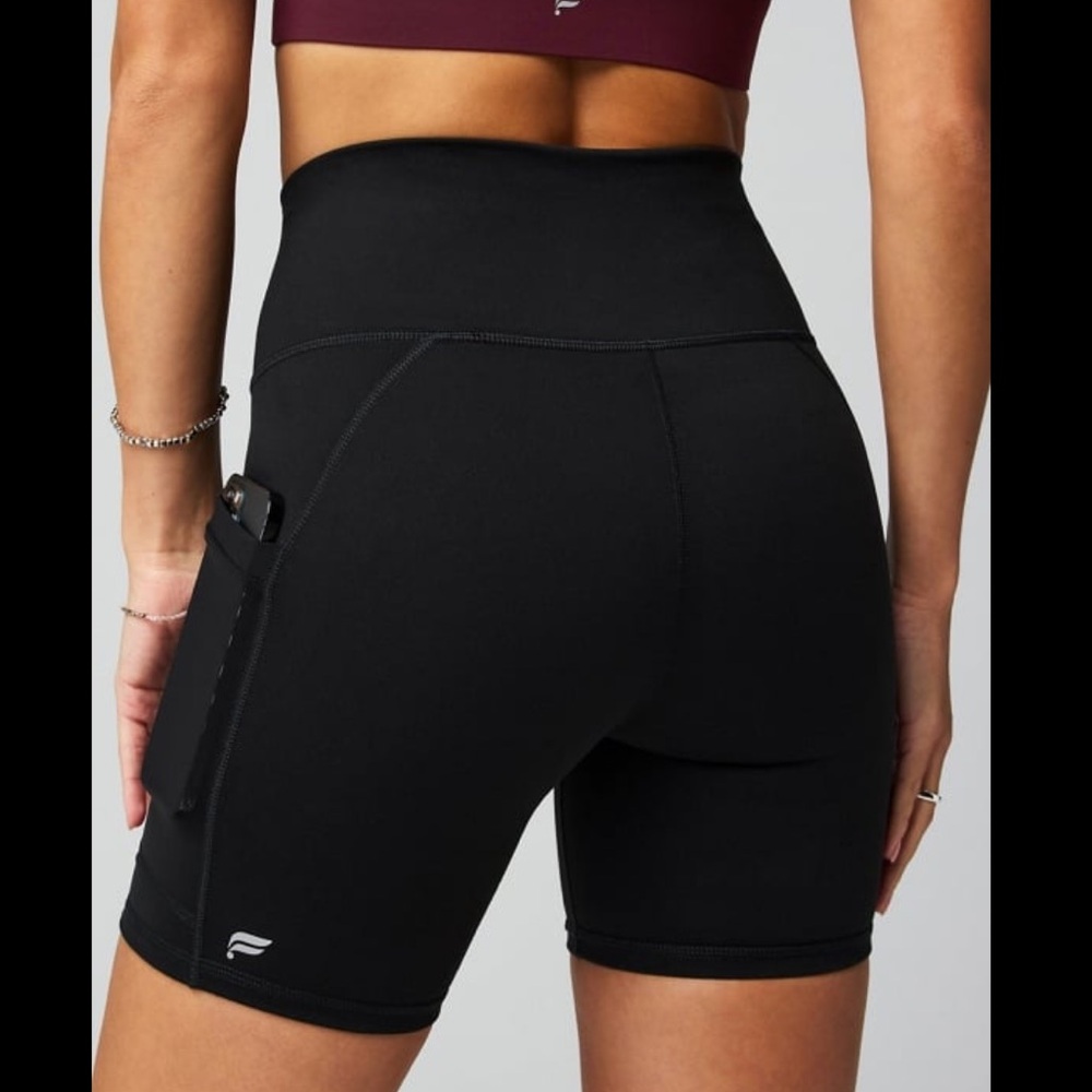 Powerhold By fabletics High-Waist Black Active Bike Shorts